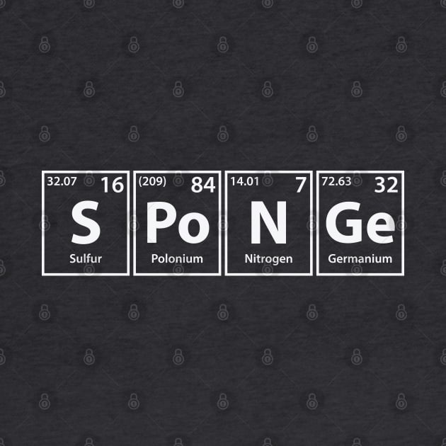 Sponge (S-Po-N-Ge) Periodic Elements Spelling by cerebrands